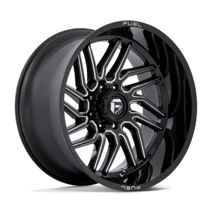 Fuel – D807 HURRICANE – Black – 24″x12″ -44mm – Summer Wheels – D80724208247